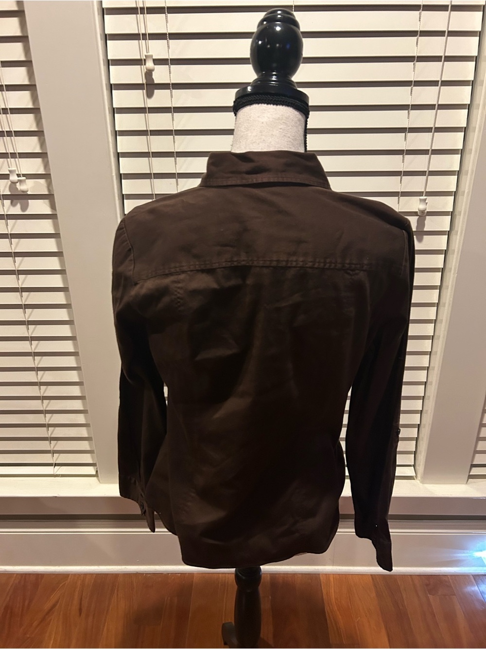 Apt. 9 Brown Button-Front Utility Shirt size L - Picture 3 of 6